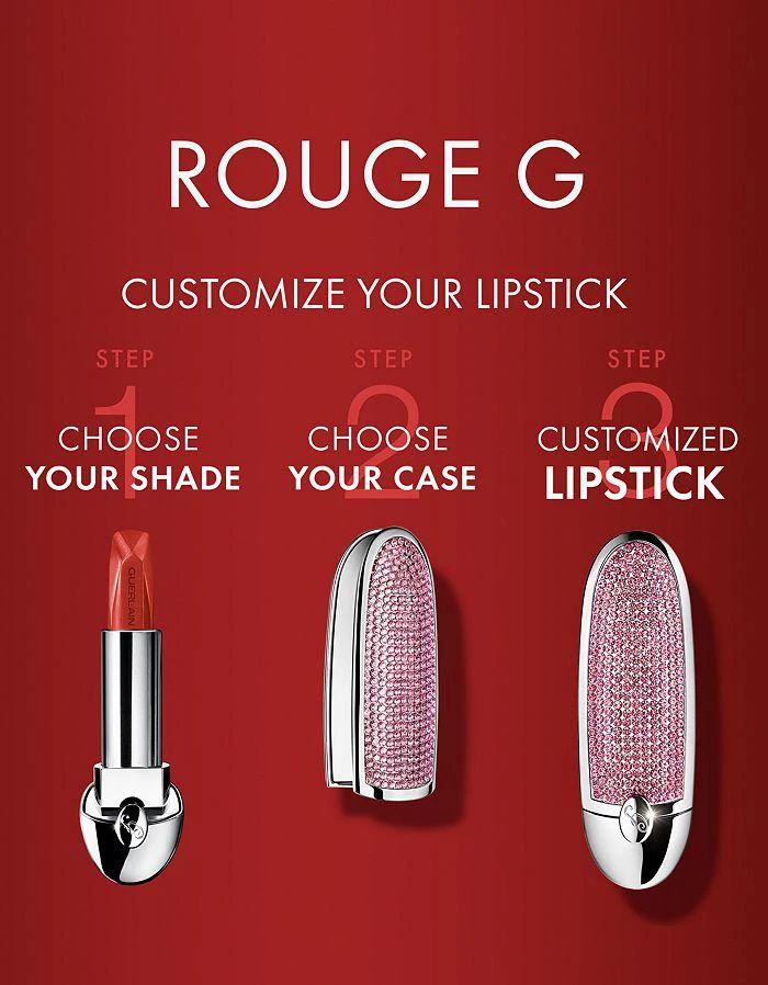 商品Guerlain|Rouge G Customizable Satin Lipstick Shade,价格¥230,第5张图片详细描述