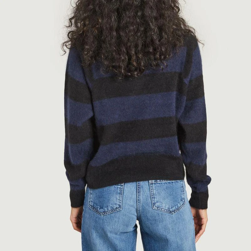 商品MAJESTIC FILATURES|Long-sleeved turtleneck sweater Noir Marine Majestic Filatures,价格¥2221,第3张图片详细描述