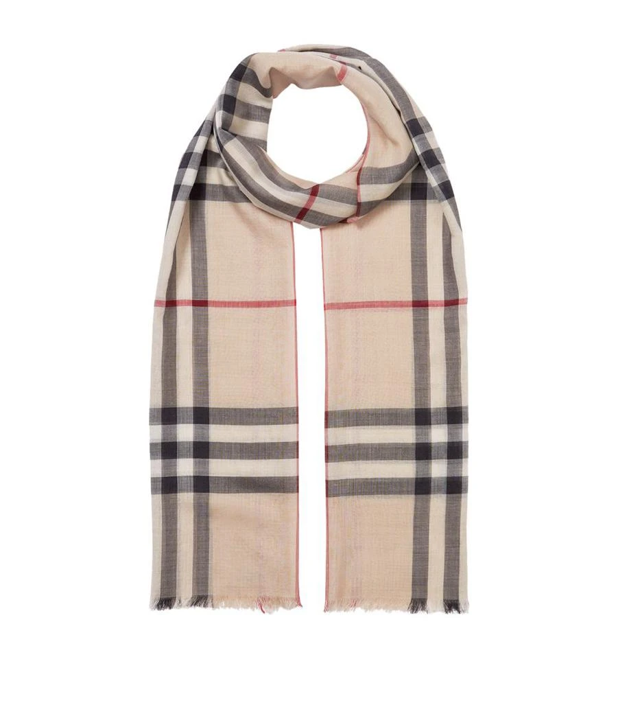 商品Burberry|Wool-Silk Vintage Check Scarf,价格¥3295,第1张图片