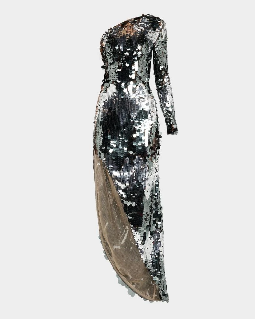 商品BRONX AND BANCO|Farah One-Shoulder Bodycon Sequin Gown,价格¥6189,第1张图片