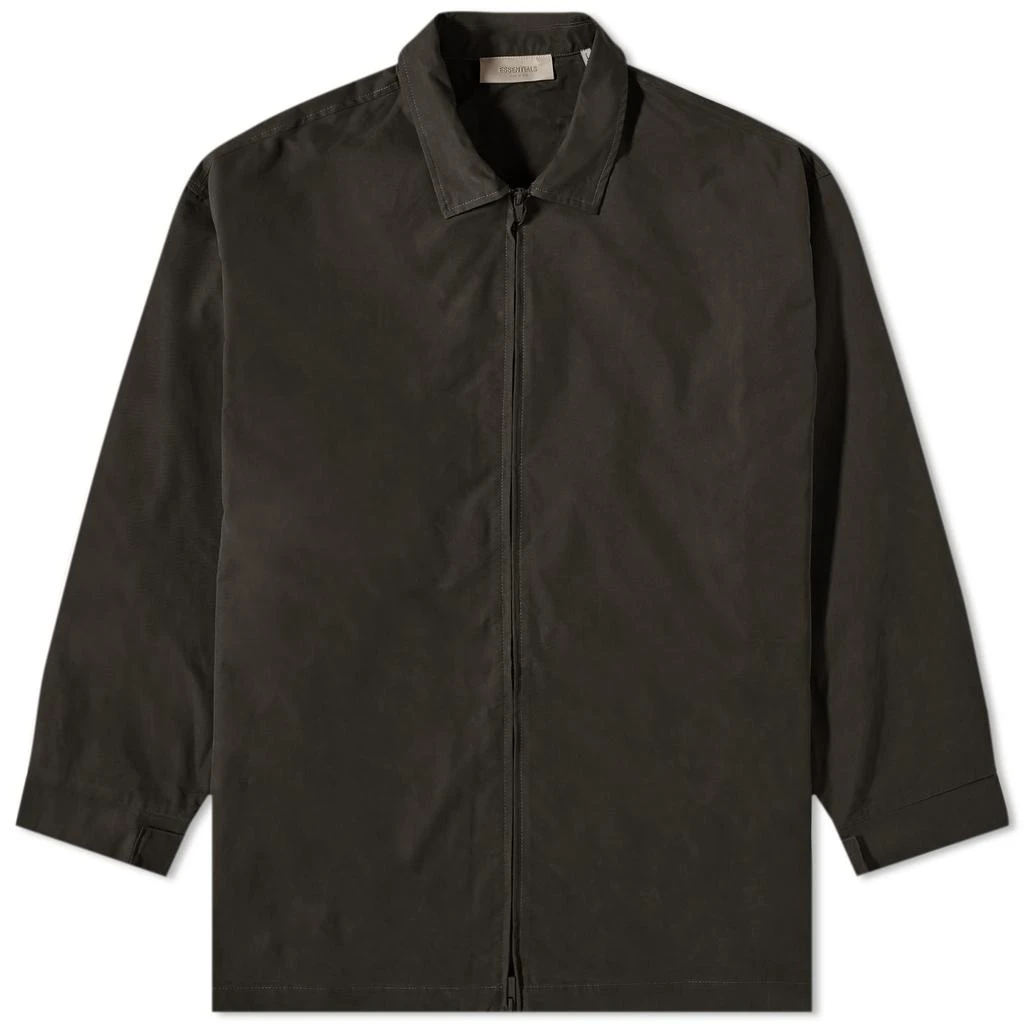 商品Essentials|Fear of God Essentials Woven Twill Barn Jacket - Off-Black,价格¥1041,第1张图片