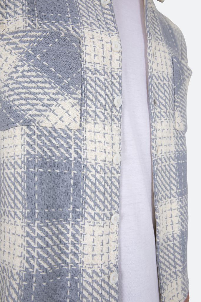 Classic Flannel Shirt - Blue/White商品第9张图片规格展示