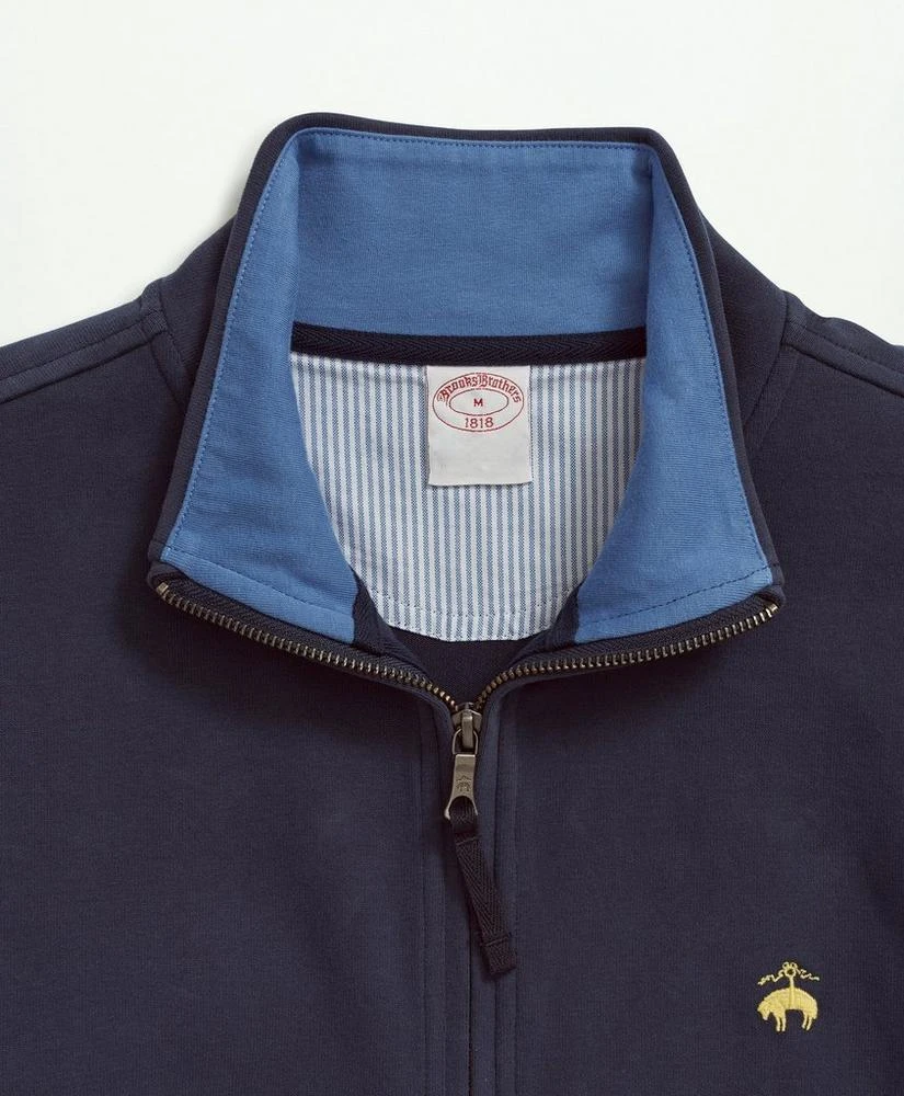 商品Brooks Brothers|Big & Tall Stretch Sueded Cotton Jersey Half-Zip,价格¥525,第2张图片详细描述