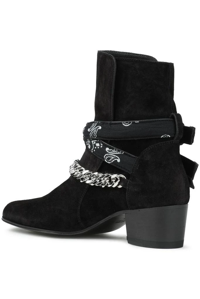 商品AMIRI|Chain-embellished buckled suede ankle boots,价格¥2085,第3张图片详细描述