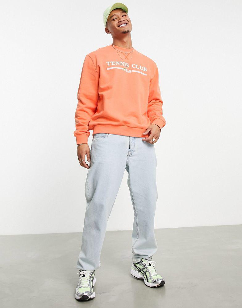 Fila tennis club sweatshirt in orange商品第3张图片规格展示