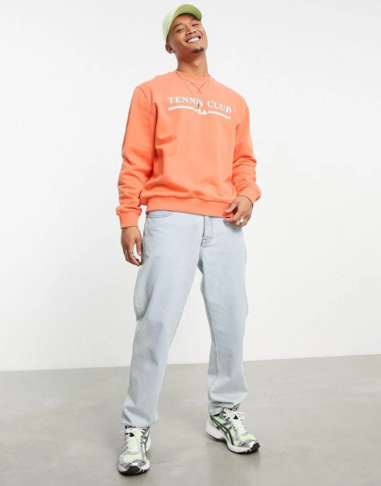 商品Fila|Fila tennis club sweatshirt in orange,价格¥211,第3张图片详细描述