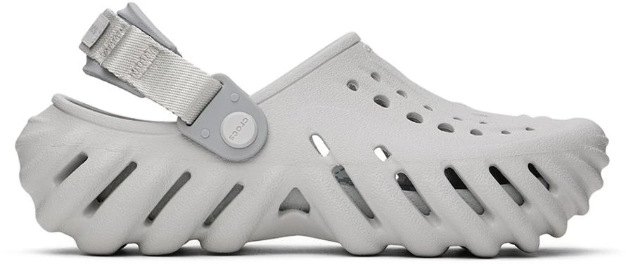 商品Crocs|灰色 Echo 儿童凉鞋,价格¥634,第1张图片
