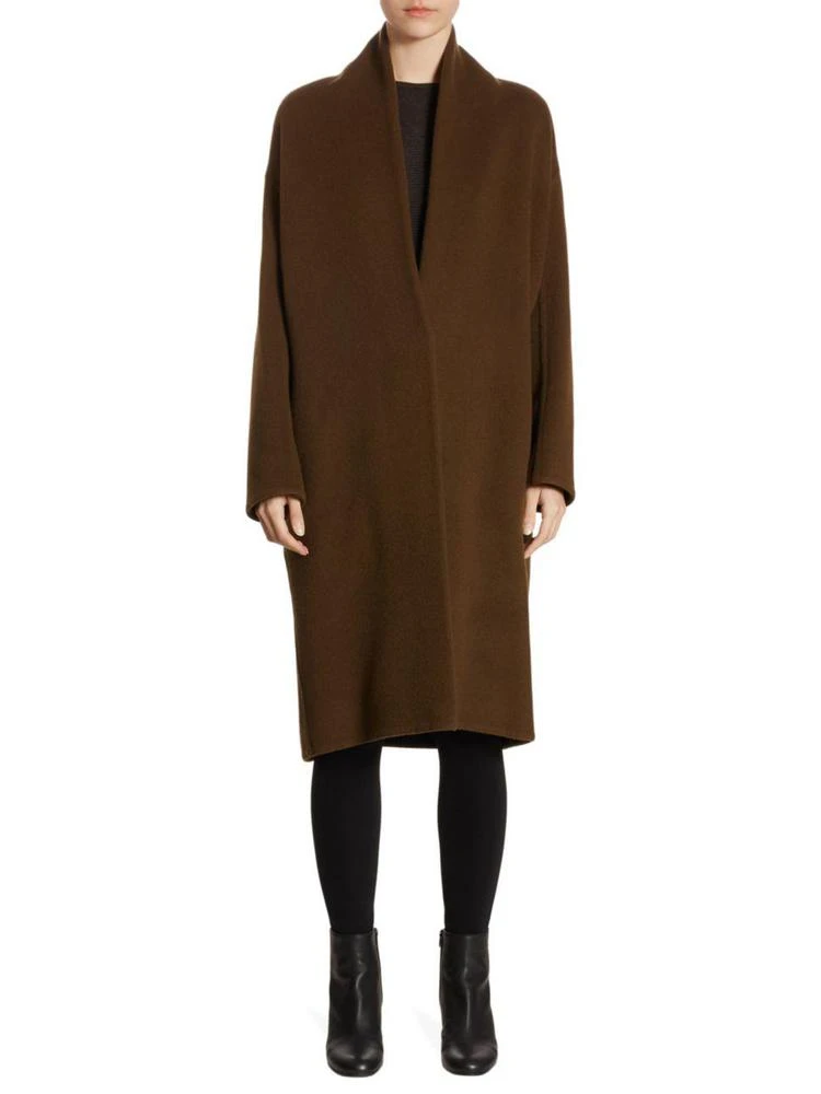 商品Vince|Wool-Blend V-Neck Coat,价格¥1564,第1张图片