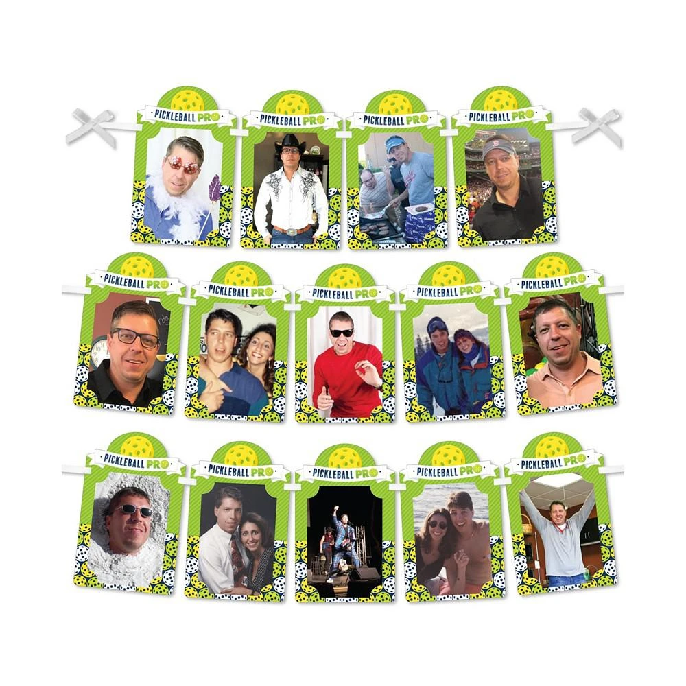 商品Big Dot of Happiness|Let’s Rally Pickleball Birthday or Retirement Party Picture Display Photo Banner,价格¥119,第1张图片