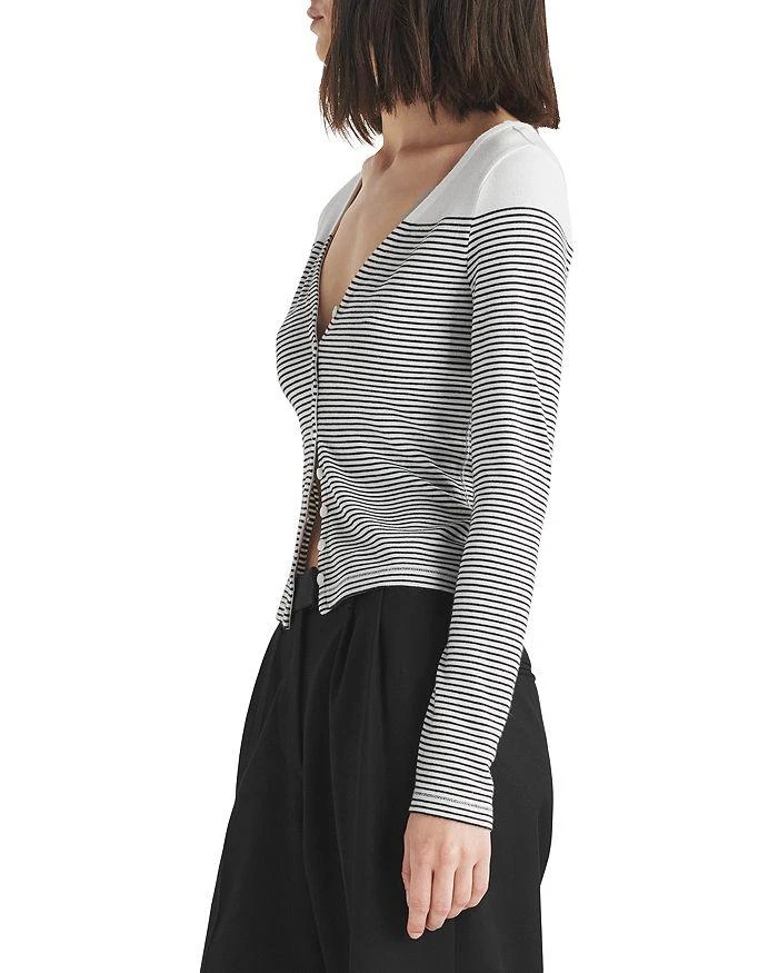 商品Rag & Bone|The Knit Stripe Vee Cardigan,价格¥1022,第3张图片详细描述