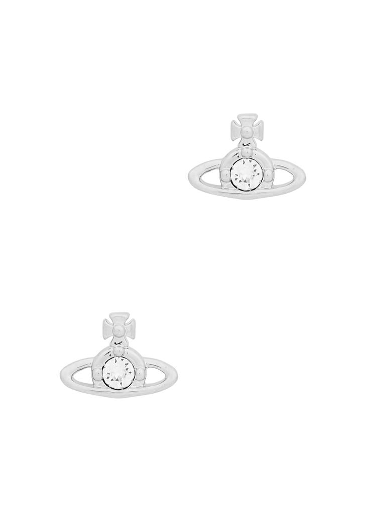 商品 Nano Solitaire silver-tone stud earrings 图