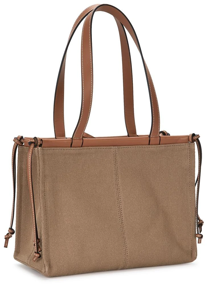 商品Loewe|Cushion small brown canvas tote,价格¥8757,第2张图片详细描述