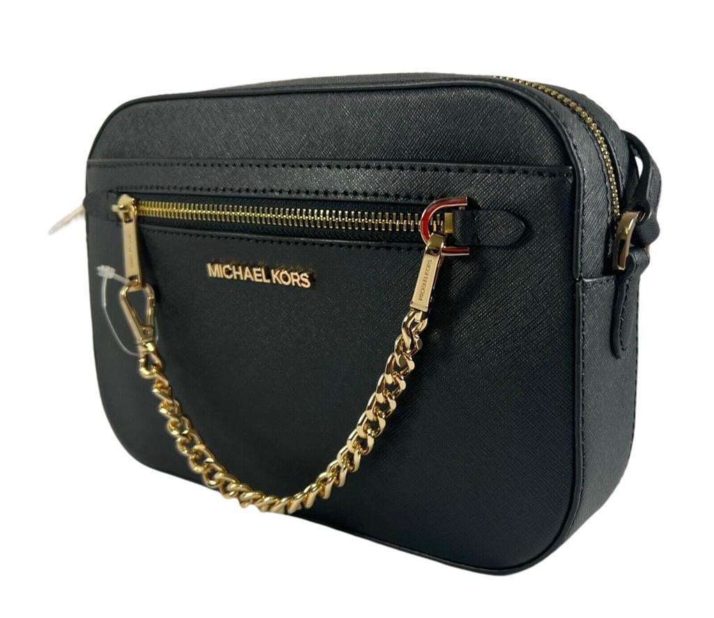 商品Michael Kors|MICHAEL KORS Jet Set Zi Chain   Saffiano Leather Crossbody Bag,价格¥1241,第6张图片详细描述