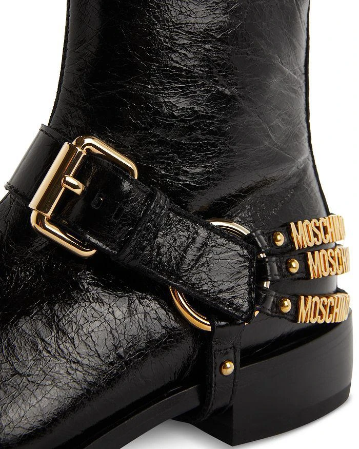 商品Moschino|Women's Logo Harness Ankle Boots,价格¥7349,第5张图片详细描述