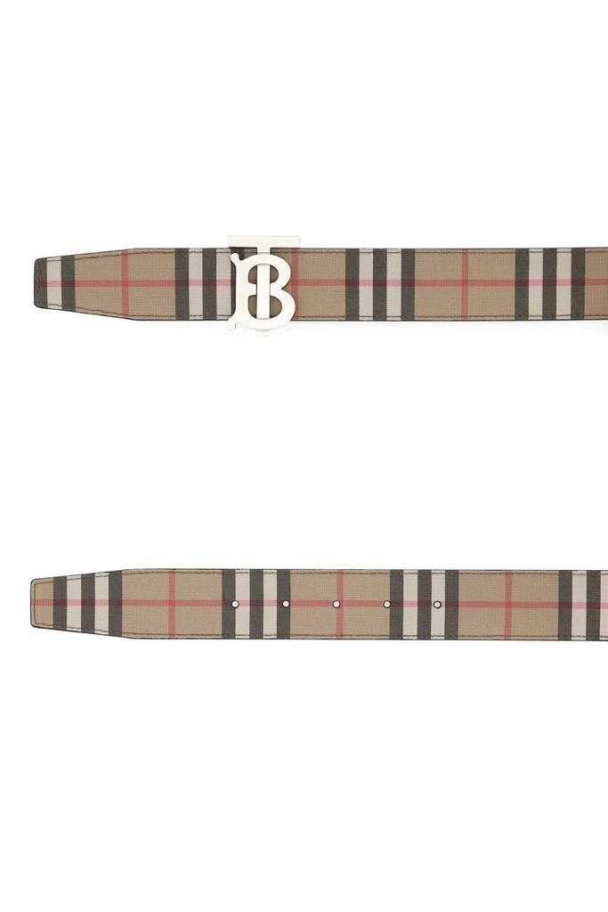 商品Burberry|Burberry Check Patterned Monogram-Buckle Belt,价格¥2845,第4张图片详细描述