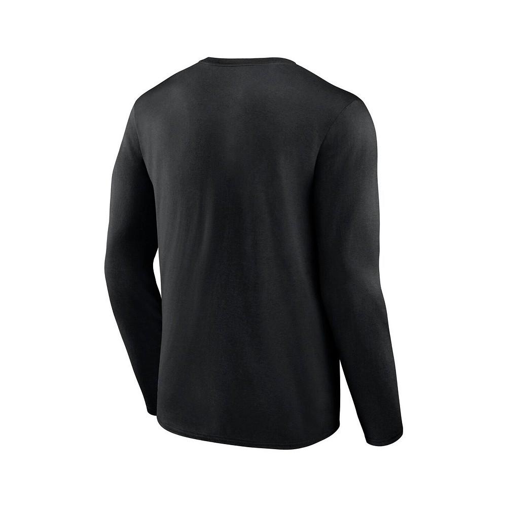 Men's Branded Black Missouri Tigers Modern Two-Hit Long Sleeve T-shirt商品第2张图片规格展示