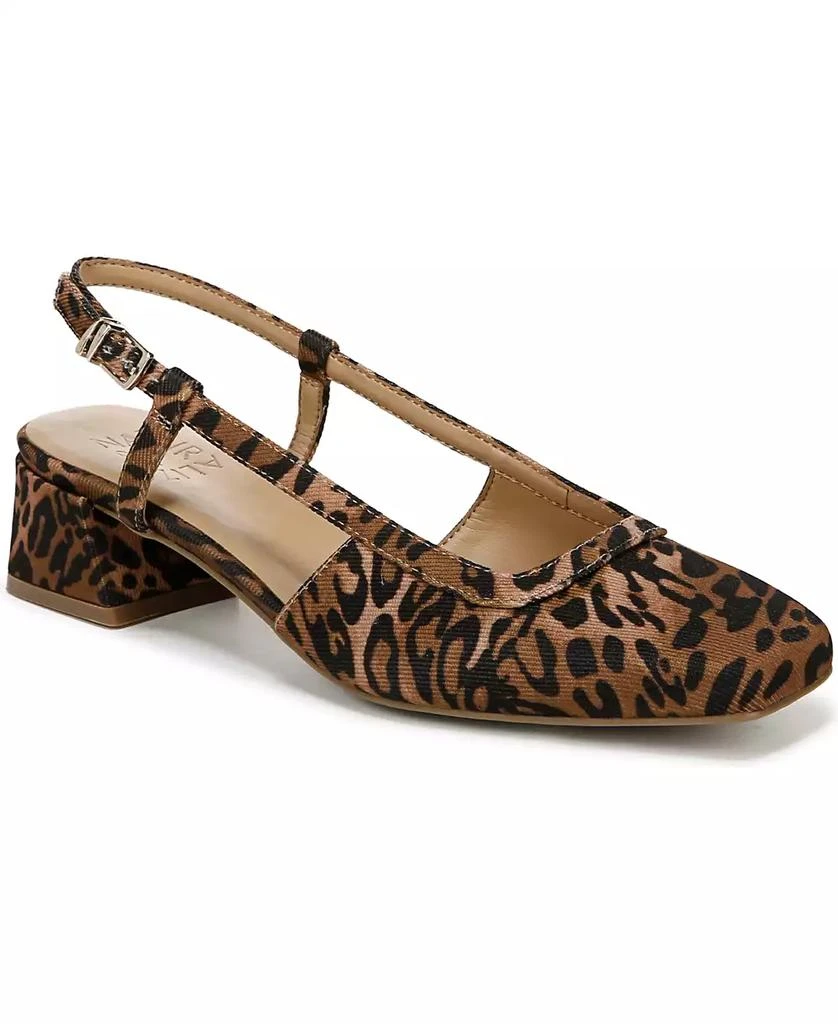 商品Naturalizer|Women's Harper Block Heel Square Toe Slingback Pumps,价格¥673,第1张图片