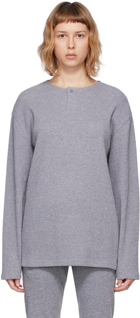 商品Essentials|Grey Thermal Henley,价格¥389,第1张图片