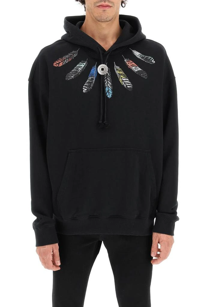 商品Marcelo Burlon|Collar Feathers Hoodie,价格¥2145,第2张图片详细描述