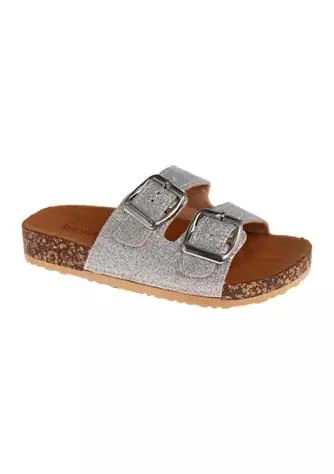 商品Kensie|Girl Girl Platform Flat Double Buckle Platform Sandals,价格¥262,第1张图片详细描述