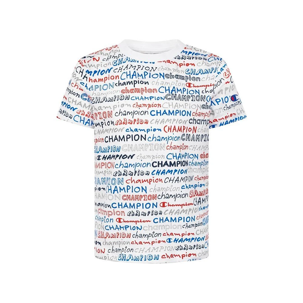 商品CHAMPION|Little Boys C Script Short Sleeve T-shirt,价格¥41,第1张图片