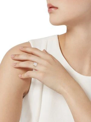 商品Gabi Rielle|Get Personal 14K Gold Vermeil & Crystal Ring/Size 6,价格¥447,第2张图片详细描述