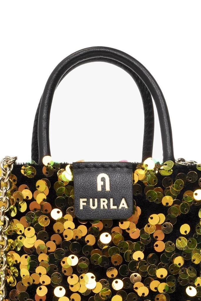 商品Furla|Furla Sequin-Embellished Mini Tote Bag,价格¥534,第4张图片详细描述