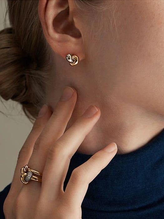 商品hyeres-lor|Etrive 14K Duet Earrings,价格¥3788,第2张图片详细描述