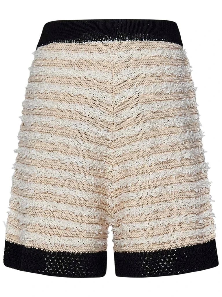 商品Balmain|Balmain Kids Frayed Ribbed Knitted Shorts,价格¥2240,第2张图片详细描述