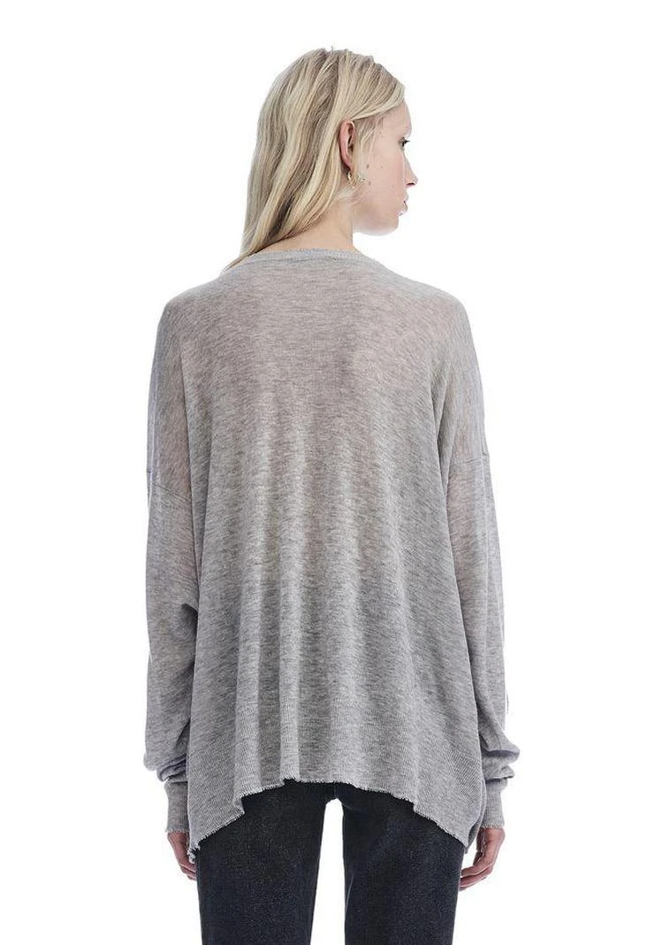 商品Alexander Wang|GAUZE KNIT OVERSIZED PULLOVER 透视针织宽松上衣,价格¥1299,第2张图片详细描述