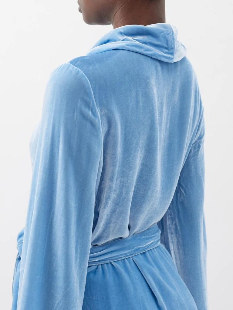 商品Sleeping with Jacques|Bon Vivant velvet robe,价格¥1331,第4张图片详细描述