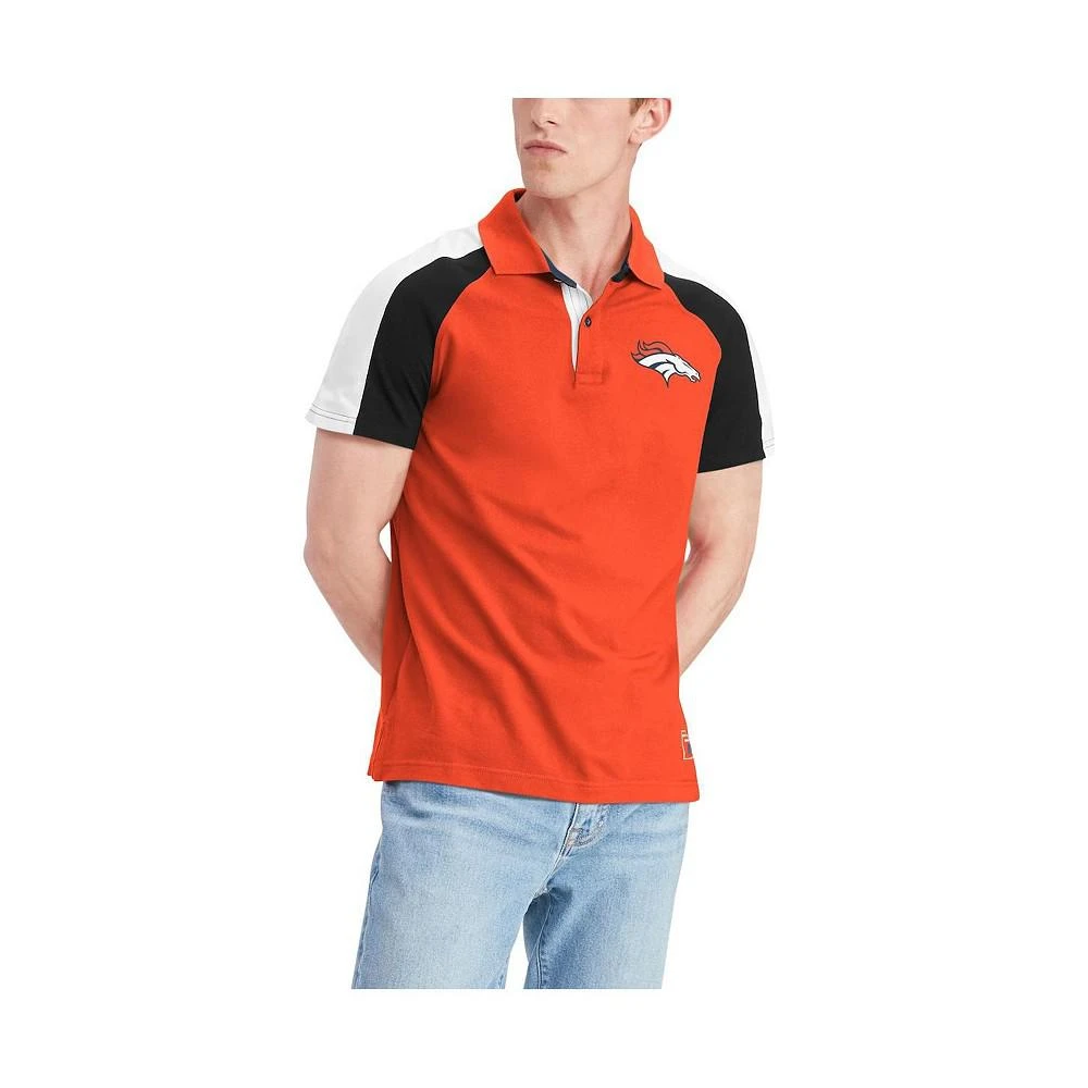 商品Tommy Hilfiger|Men's Orange, White Denver Broncos Holden Raglan Polo Shirt,价格¥525,第4张图片详细描述