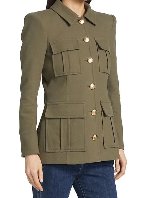 商品VERONICA BEARD|Lambert Textured Cotton-Blend Dickey Coat,价格¥3127,第4张图片详细描述