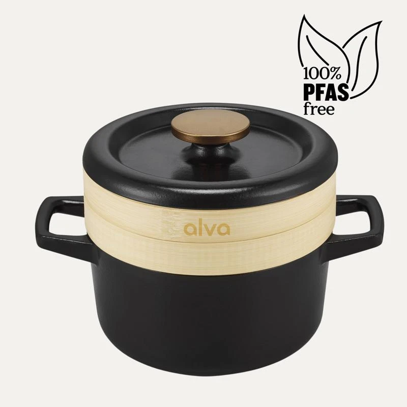 商品Alva Cookware|Nori Dutch Oven With Steamer Basket,价格¥2031,第1张图片