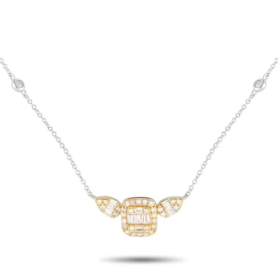 商品LB Exclusive|14K White and Yellow Gold 0.35ct Diamond Necklace,价格¥4006,第1张图片