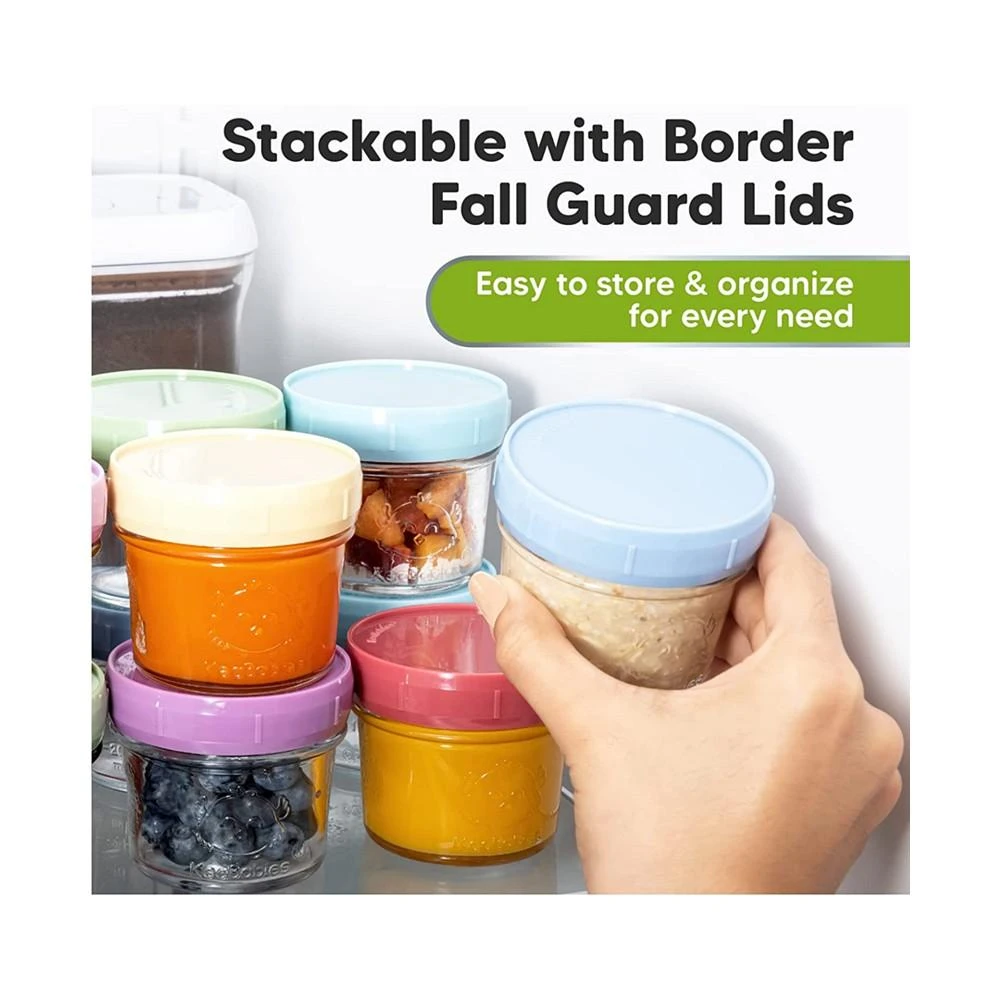 商品KeaBabies|Boys and Girls Prep Jars Baby Food Storage Glass Container, Pack of 12,价格¥246,第5张图片详细描述