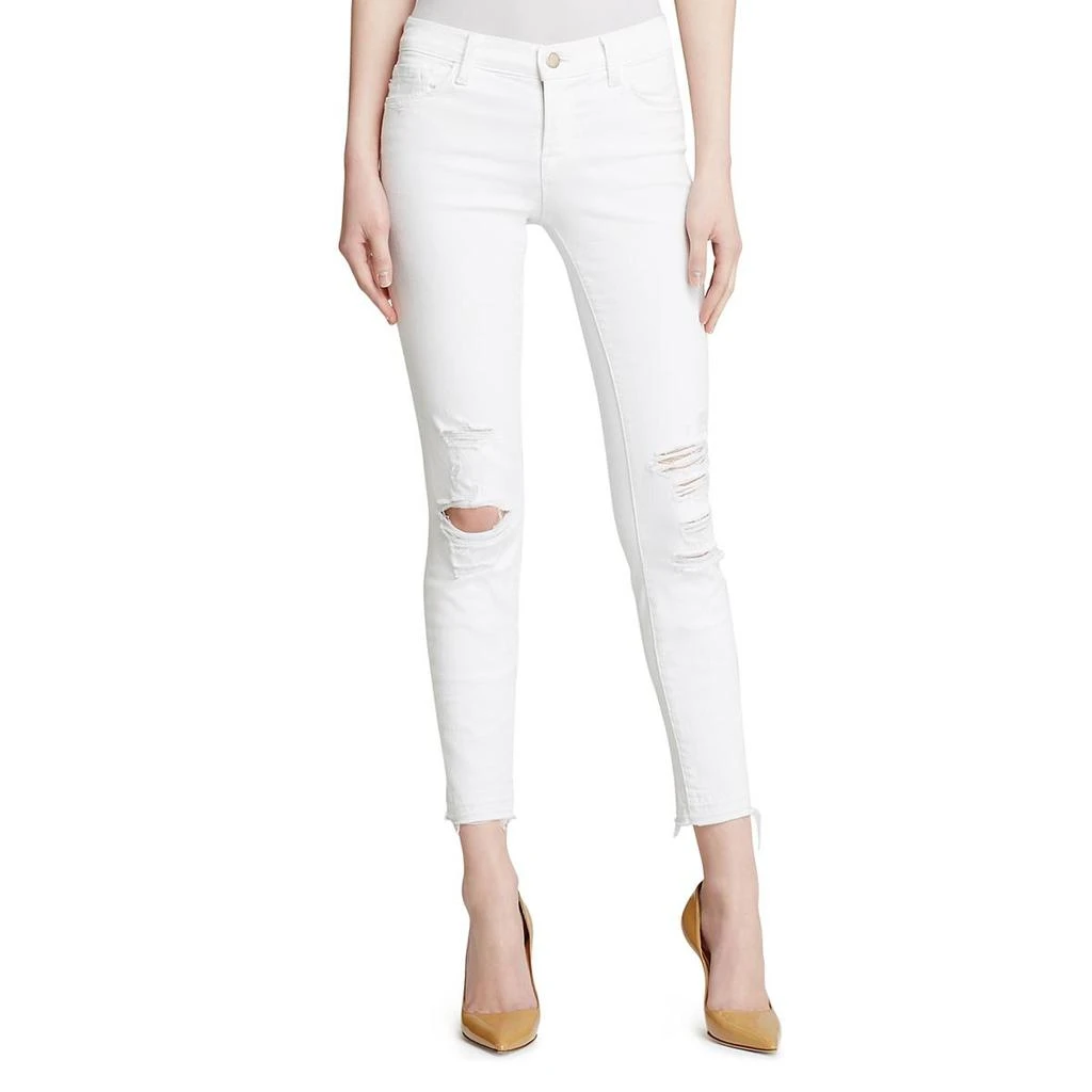 商品J Brand|J Brand Womens Denim Destroyed Cropped Jeans,价格¥114,第1张图片