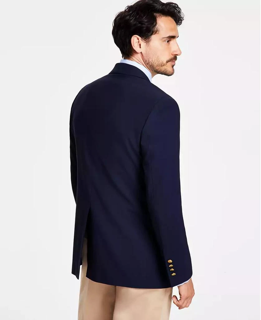 商品Brooks Brothers|Men's Classic-Fit Navy Stretch Wool Blend Blazer,价格¥1988,第3张图片详细描述