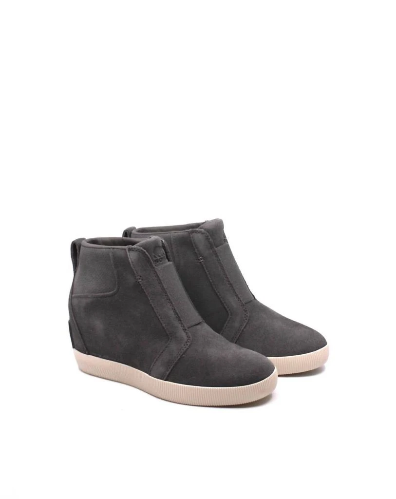 商品SOREL|Out 'n About Pull On Wedge Boot In Quarry/sea Salt,价格¥741,第1张图片