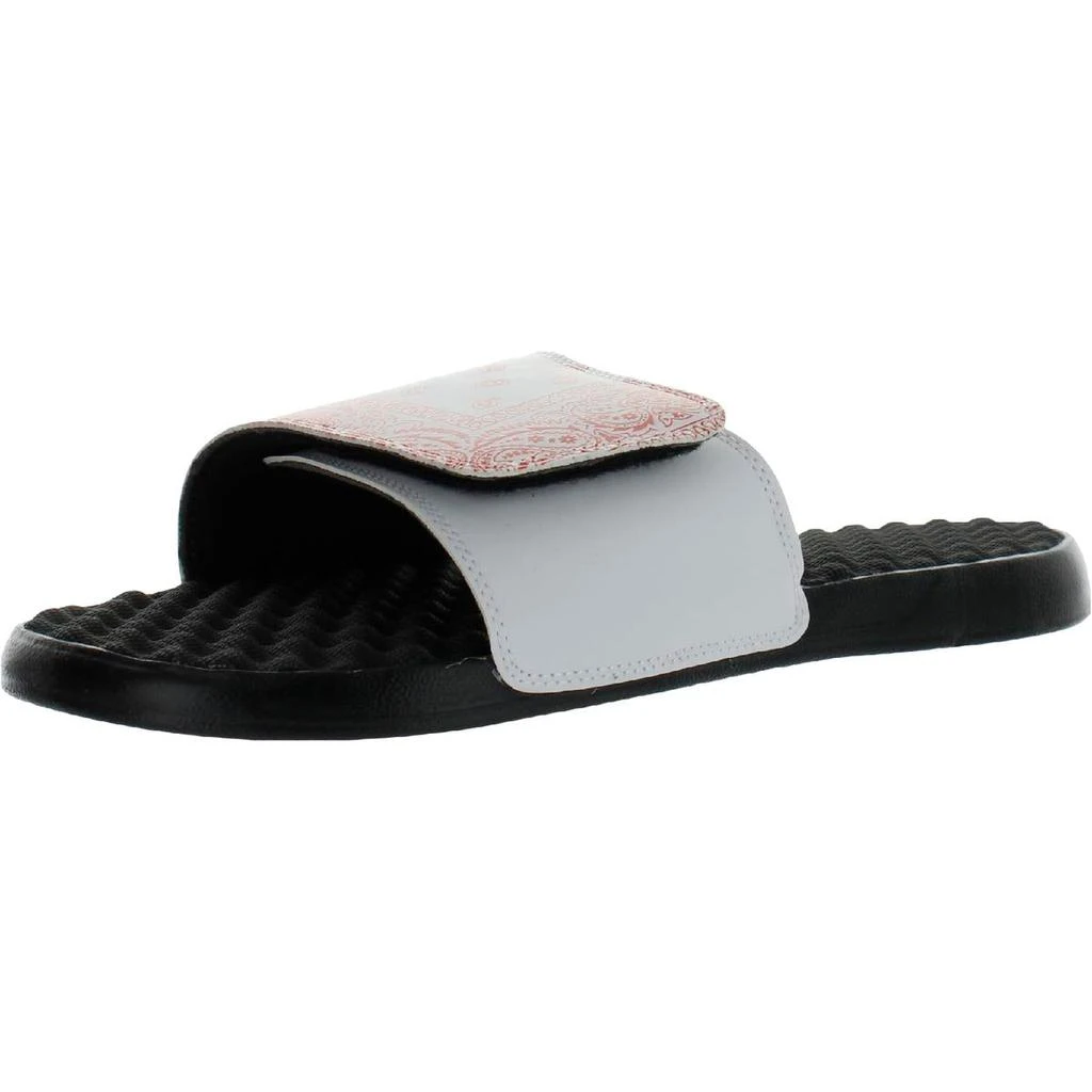 商品ISlide|ISlide Womens Mantra Slide Faux Leather Slip On Slide Sandals,价格¥61,第1张图片