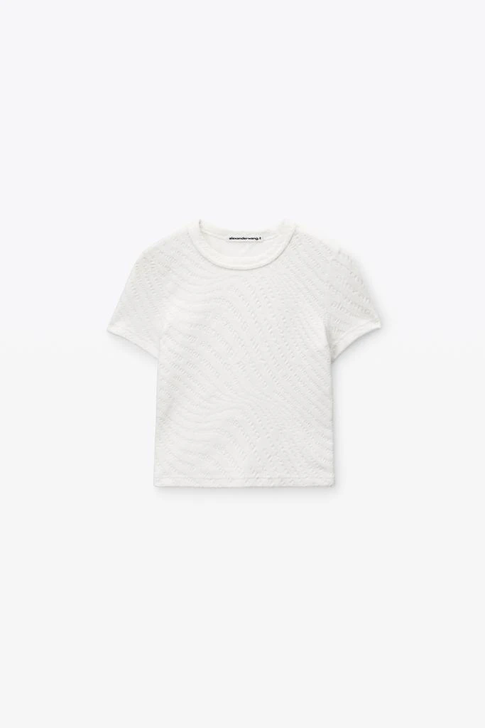 商品Alexander Wang|Logo Jacquard Short Sleeve Baby Tee,价格¥1942,第3张图片详细描述