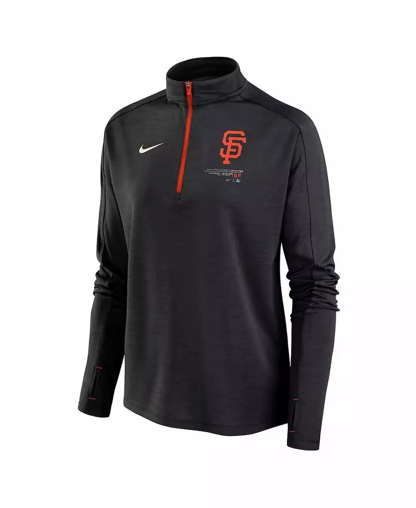 商品NIKE|Women's Black San Francisco Giants Pacer Quarter-Zip Top,价格¥418,第2张图片详细描述