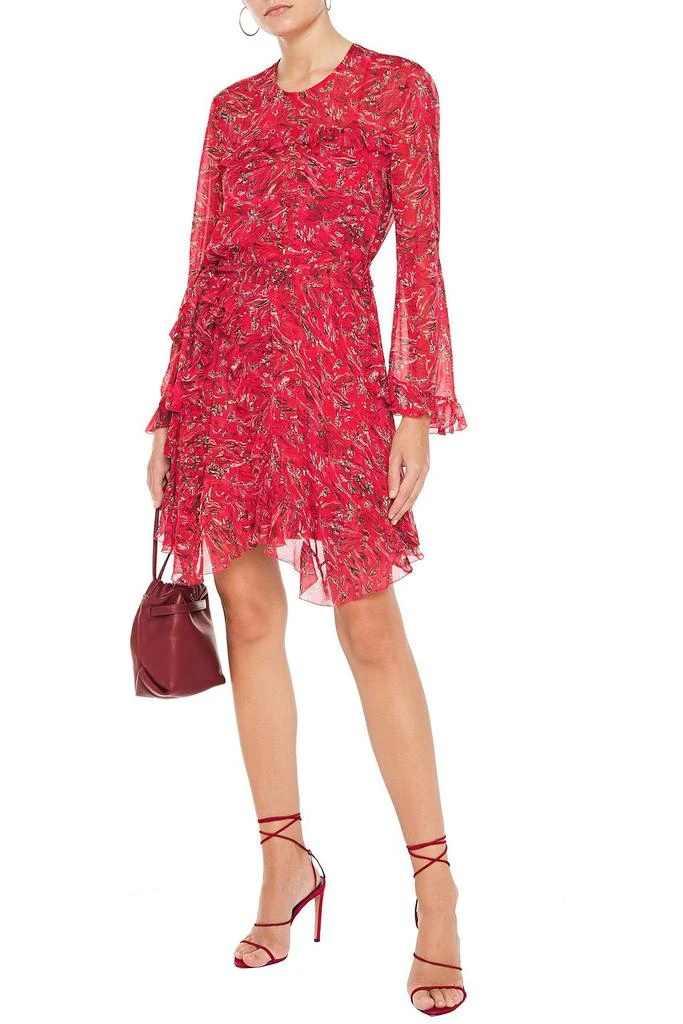 商品IRO|About ruffled printed georgette mini dress,价格¥1265,第2张图片详细描述