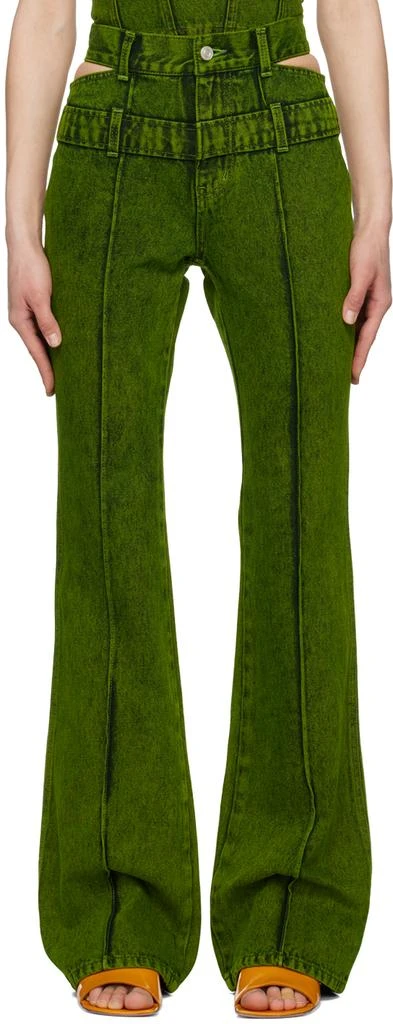 商品ANDERSSON BELL|Green Joan Double Waist Jeans,价格¥2003,第1张图片