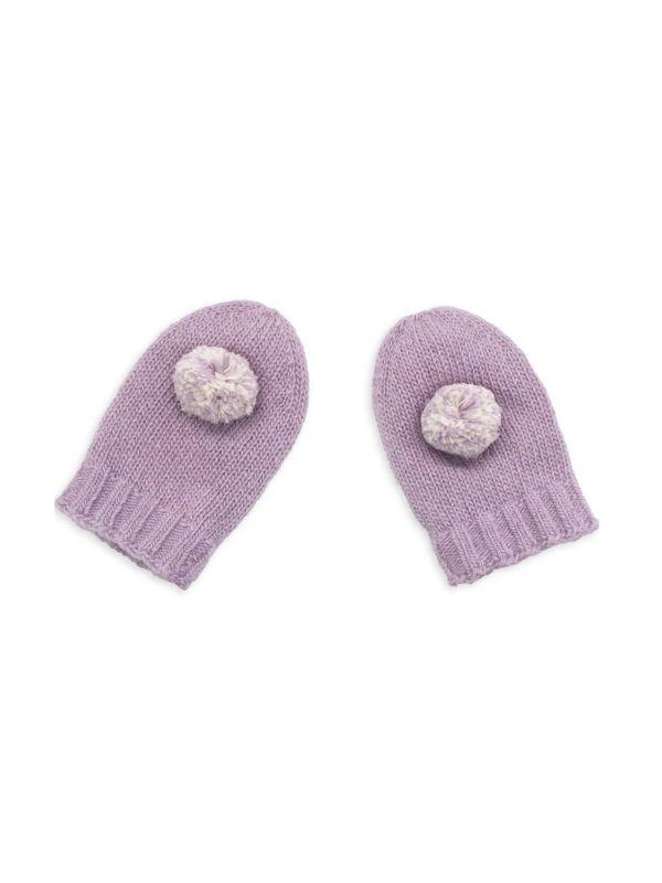 商品Portolano|Baby Girl's Pom-Pom Cashmere Mittens,价格¥525,第1张图片详细描述