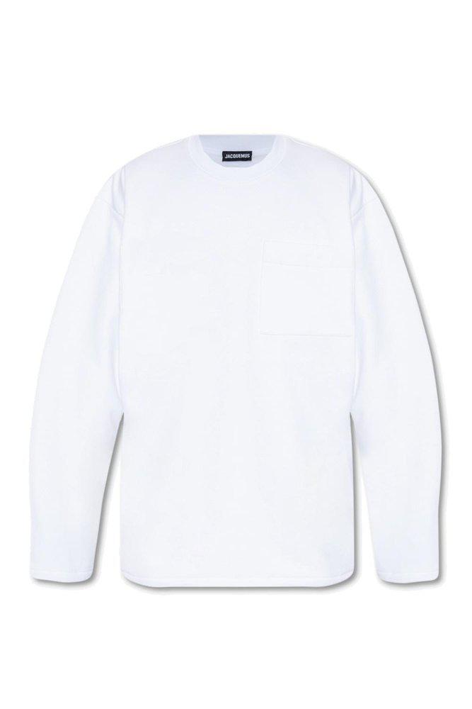 Jacquemus Logo Embroidery Long-Sleeved T-Shirt商品第1张图片规格展示