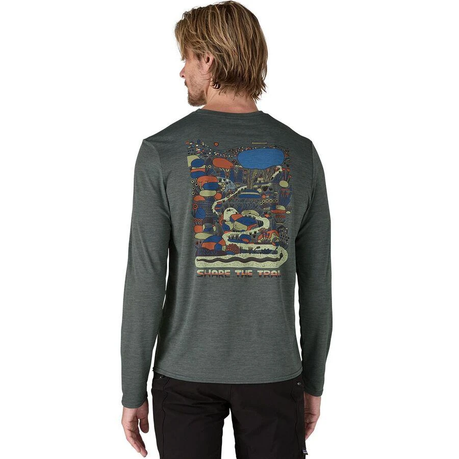 商品Patagonia|Cap Cool Daily Graphic Long-Sleeve Shirt - Lands - Men's,价格¥542,第1张图片