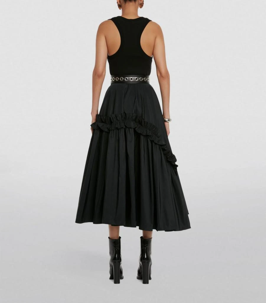 商品Alexander McQueen|Ruffled Racerback Midi Dress,价格¥18984,第4张图片详细描述