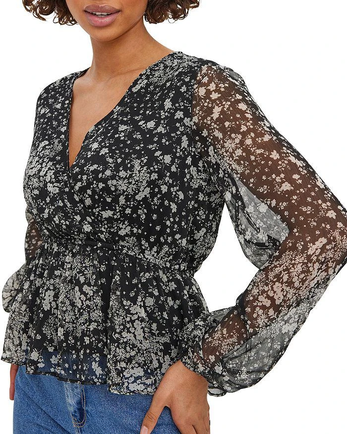 商品VERO MODA|Kaya Fall Chiffon Top ,价格¥132,第3张图片详细描述