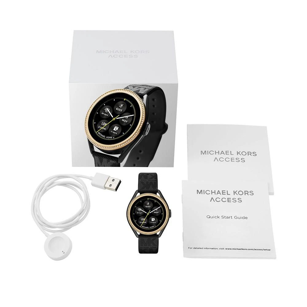 商品Michael Kors|Access Gen 5e MKGO Black Rubber Smartwatch 43mm,价格¥1122,第5张图片详细描述